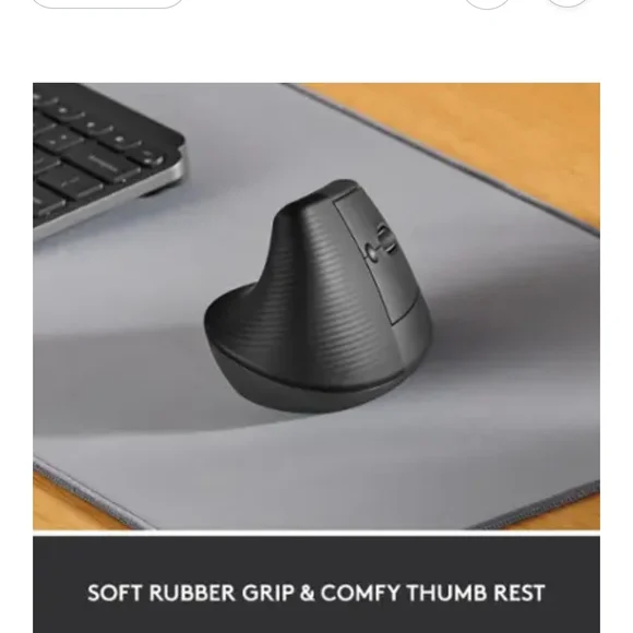 Logitech Lift Vertical Ergonomic Mouse - GRAPHITE - Picture 4 of 9